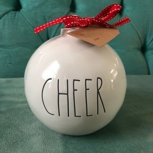 Rae Dunn cheer ornament Nwt holiday decor